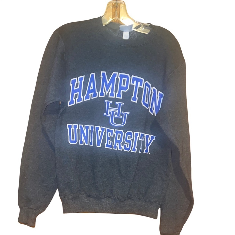 Champion Hampton university pirates gray sweatshirt XS HBCU